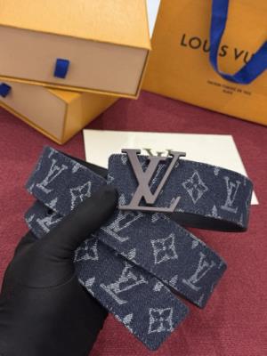 wholesale quality louis vuitton initiales monogram denim belt model no. 856